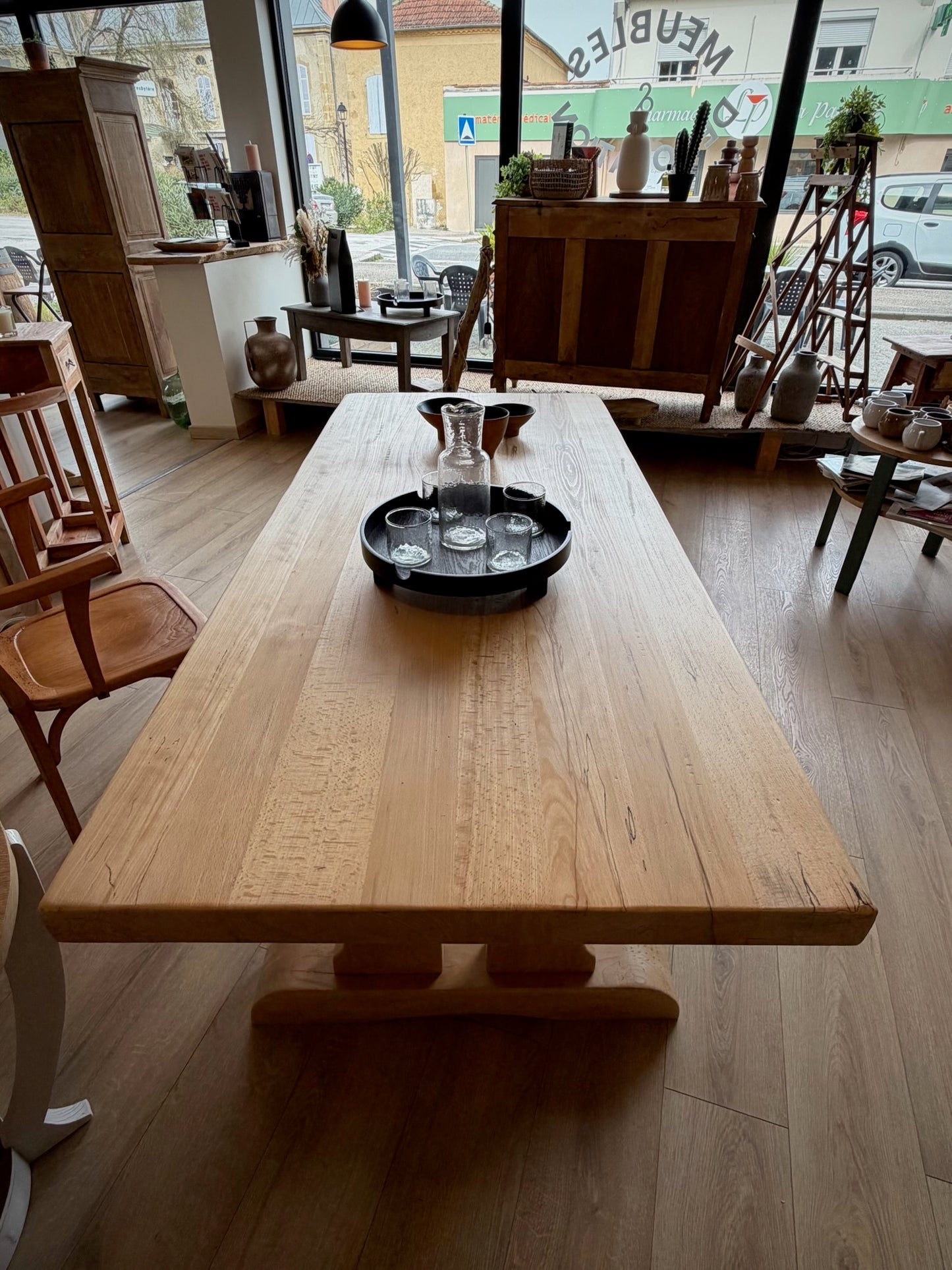 Table de ferme en bois massif « Honorine » (275)