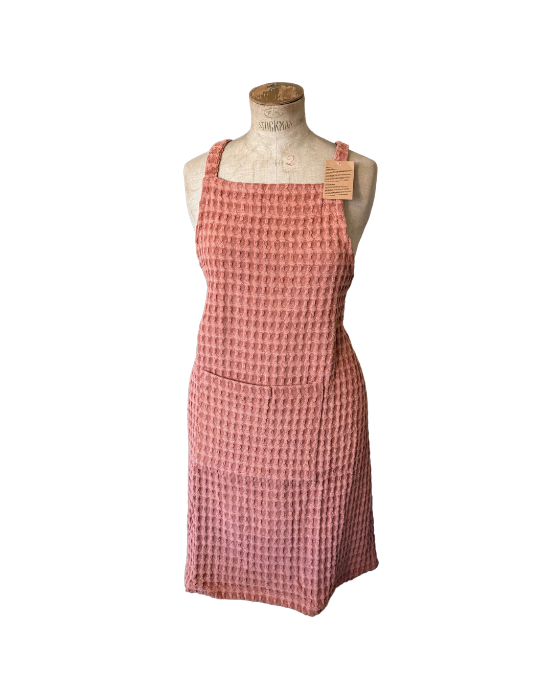 Tablier origin h80cm en coton paprika