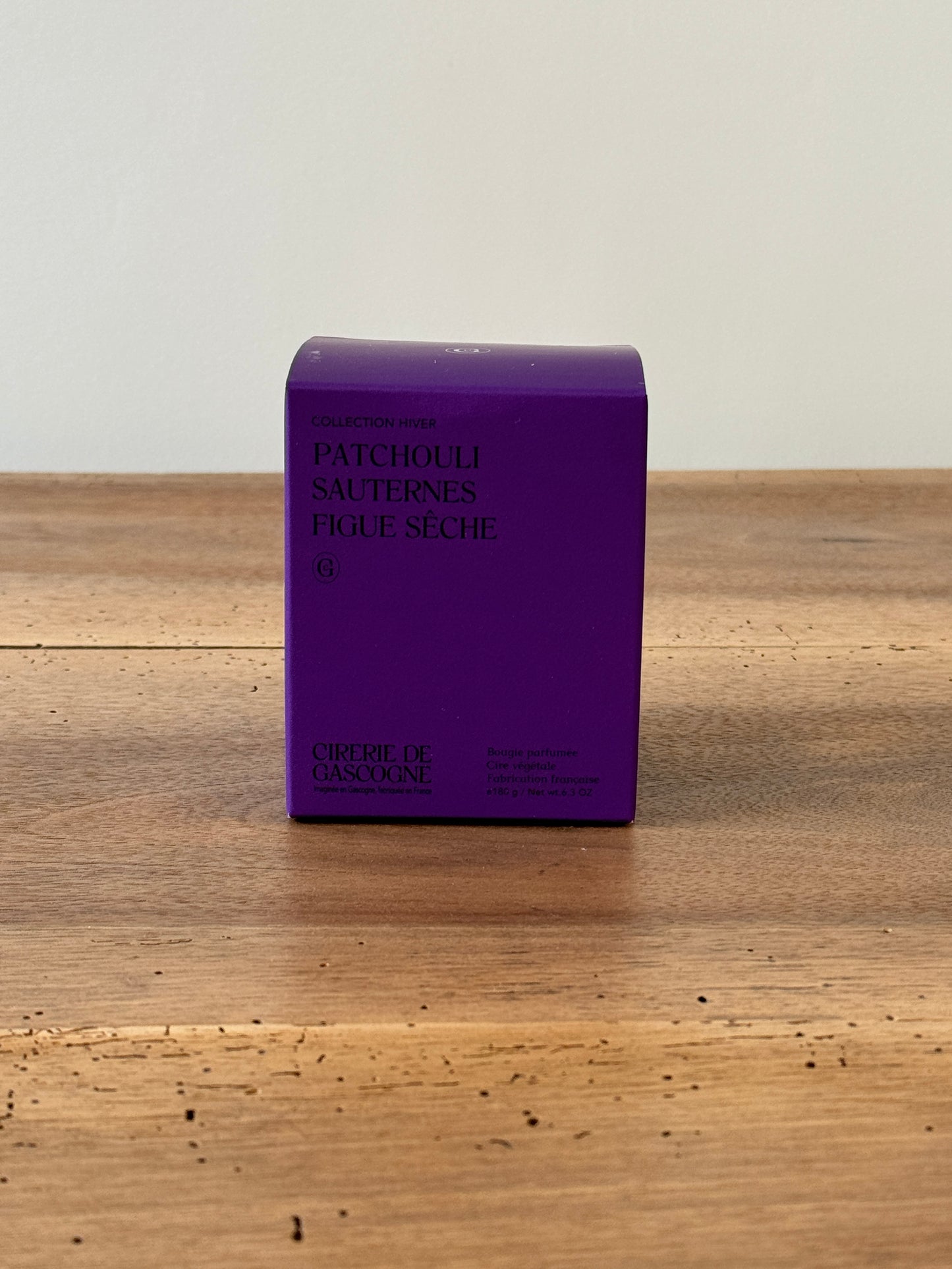Bougie Parfumée senteur Patchouli - Sauternes - Figue Sèche