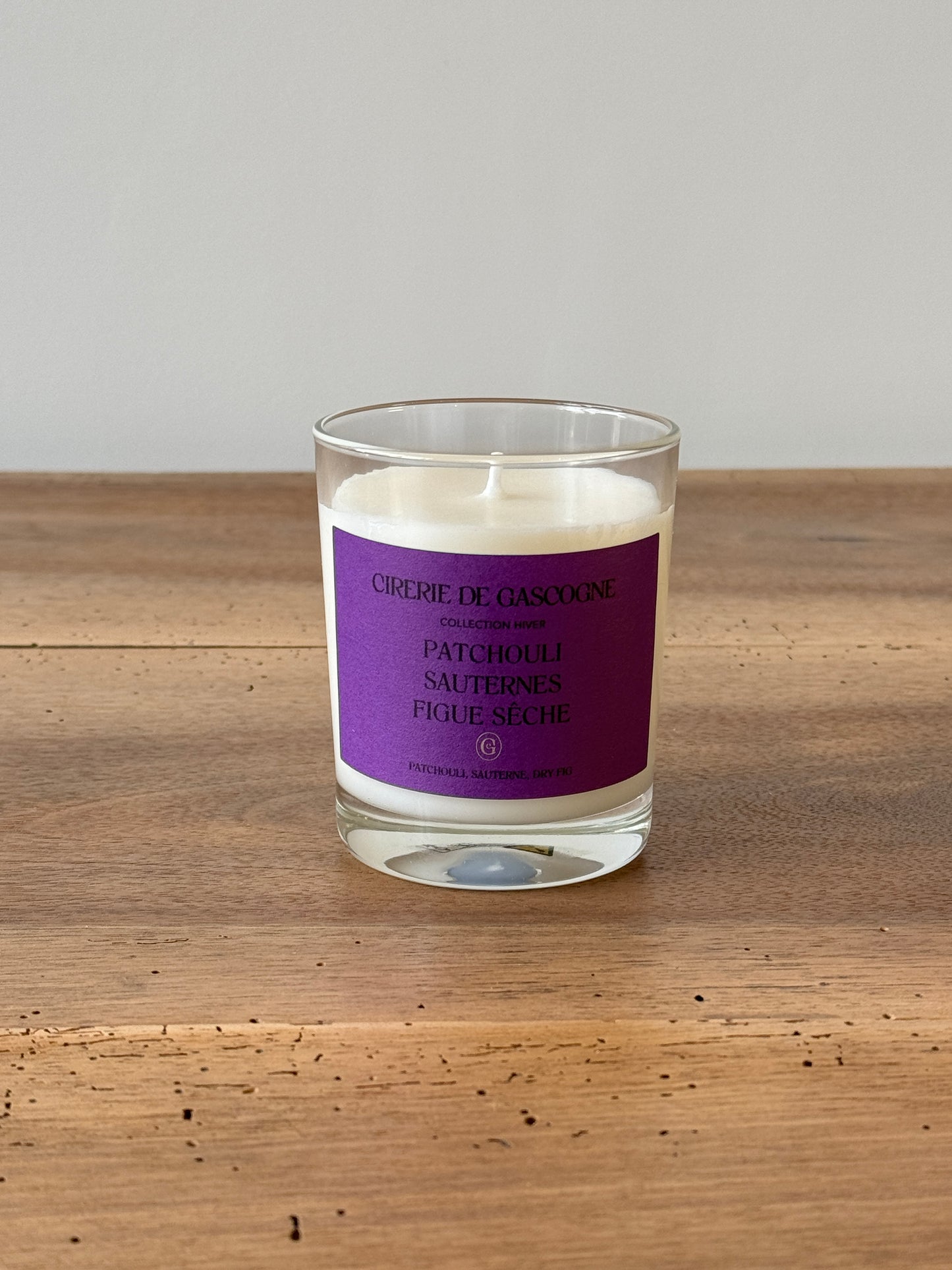 Bougie Parfumée senteur Patchouli - Sauternes - Figue Sèche