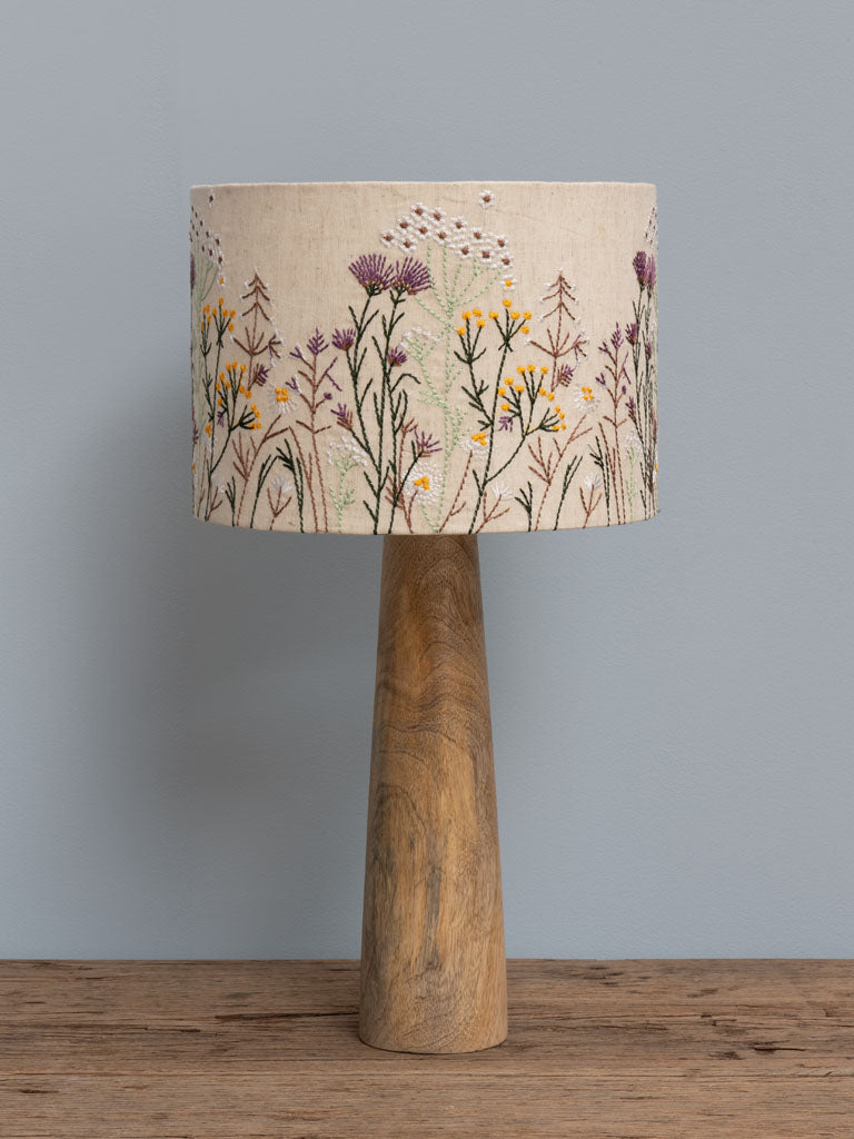 Lampe à poser fleurs brodées Wildflower