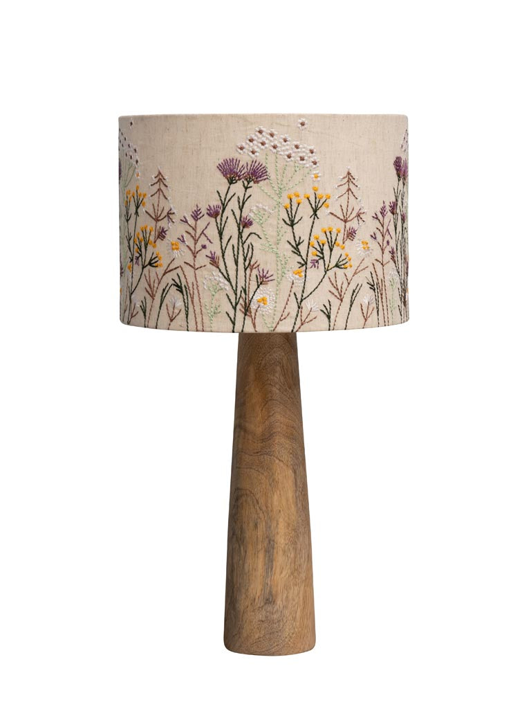 Lampe à poser fleurs brodées Wildflower