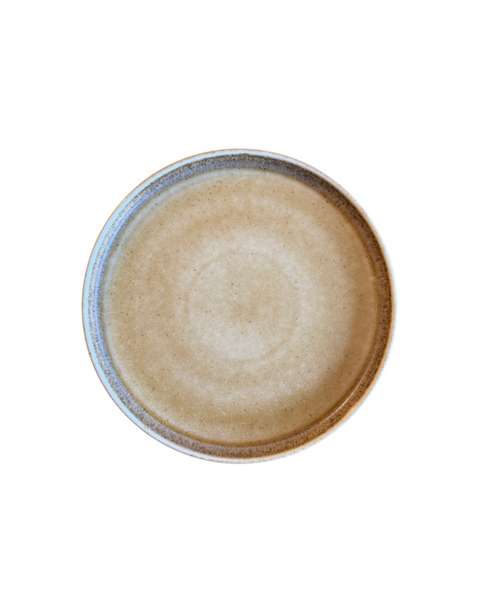 Assiette plate stack 27.5cm en porcelaine marron