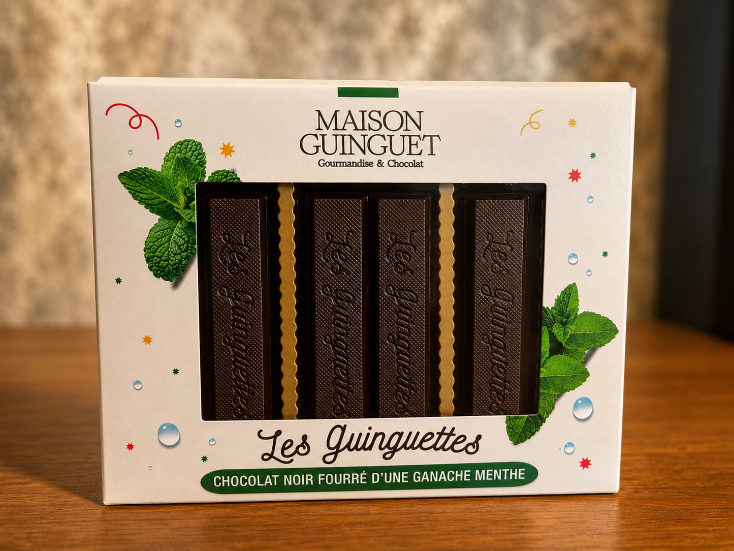 Les Guinguettes Chocolat Noir & Ganache Menthe
