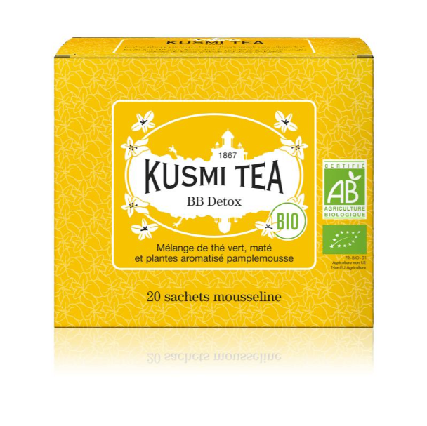 BB Detox Thé vert bio, maté bio, pamplemousse - 20 Sachets - Kusmi Tea