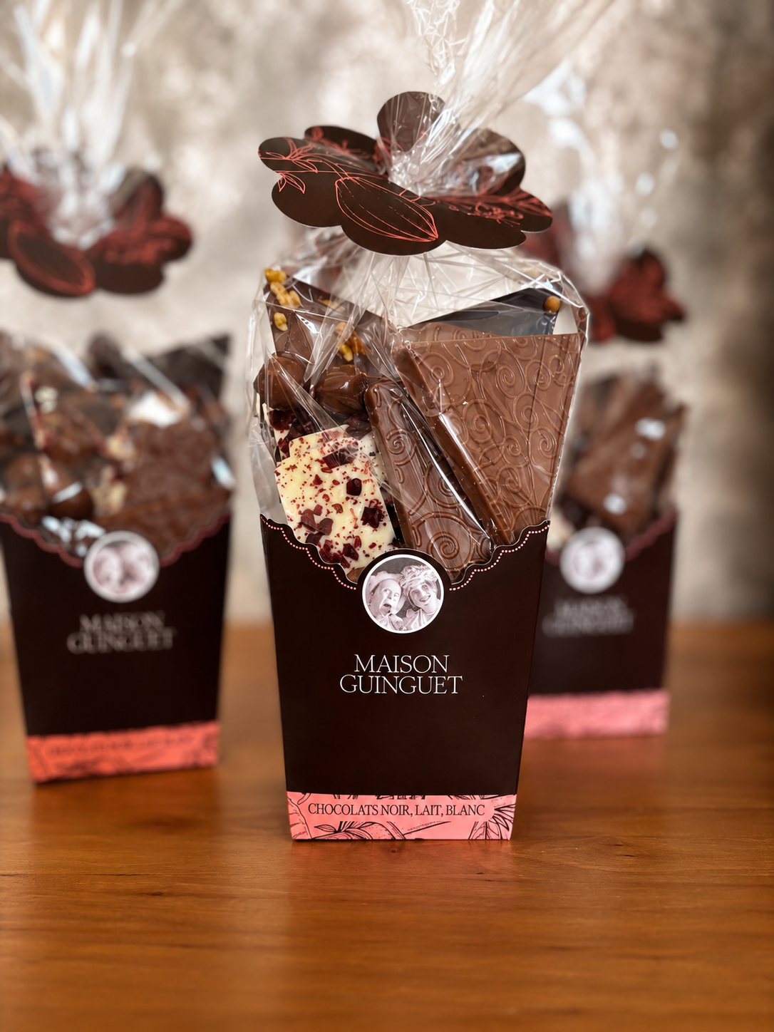 Maison Guinguet – Boitasac d'Assortiment 3 Chocolats 250g