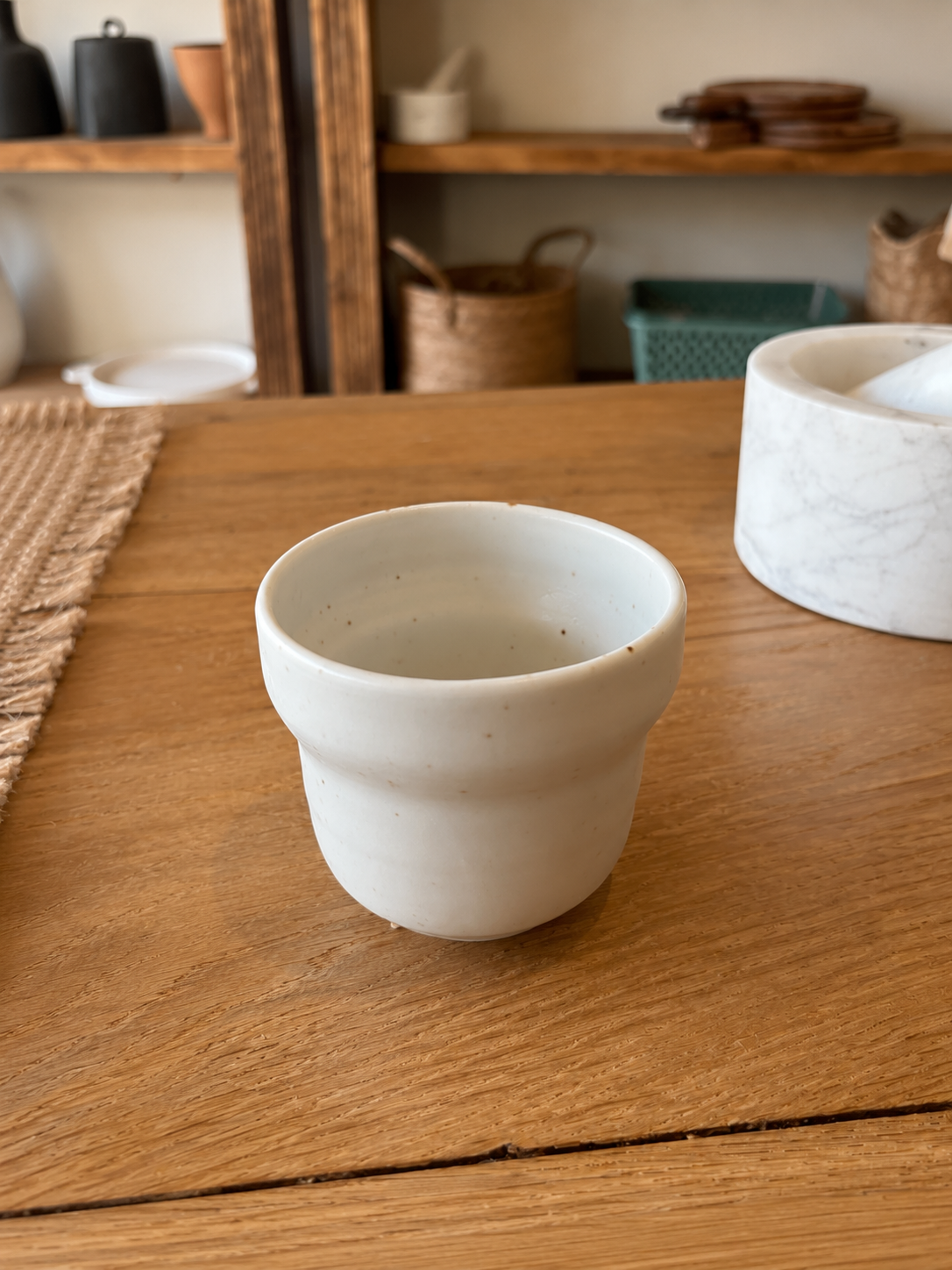 Mug 16cl en porcelaine beige