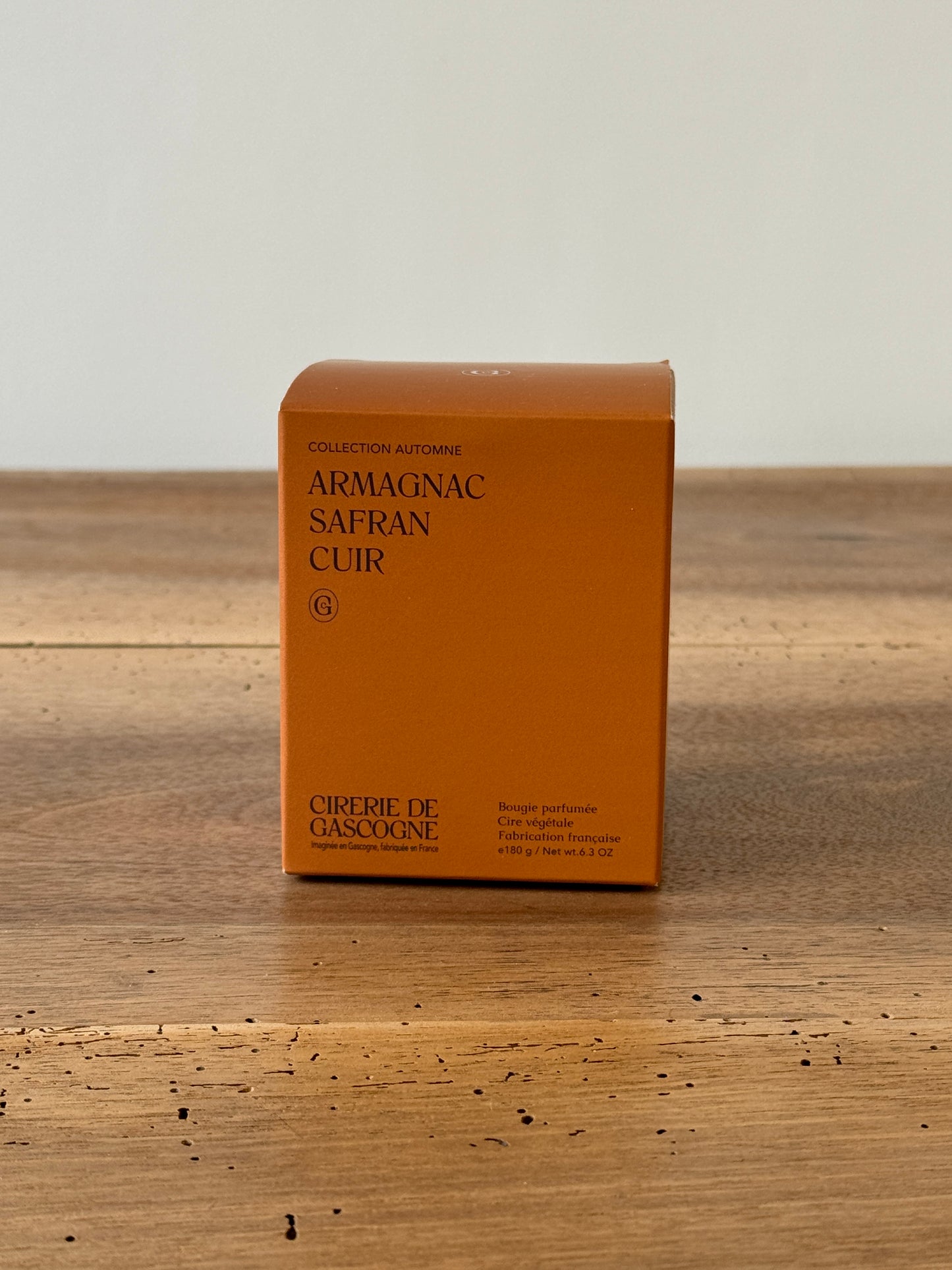 Bougie Parfumée senteur Armagnac-Safran-Cuir