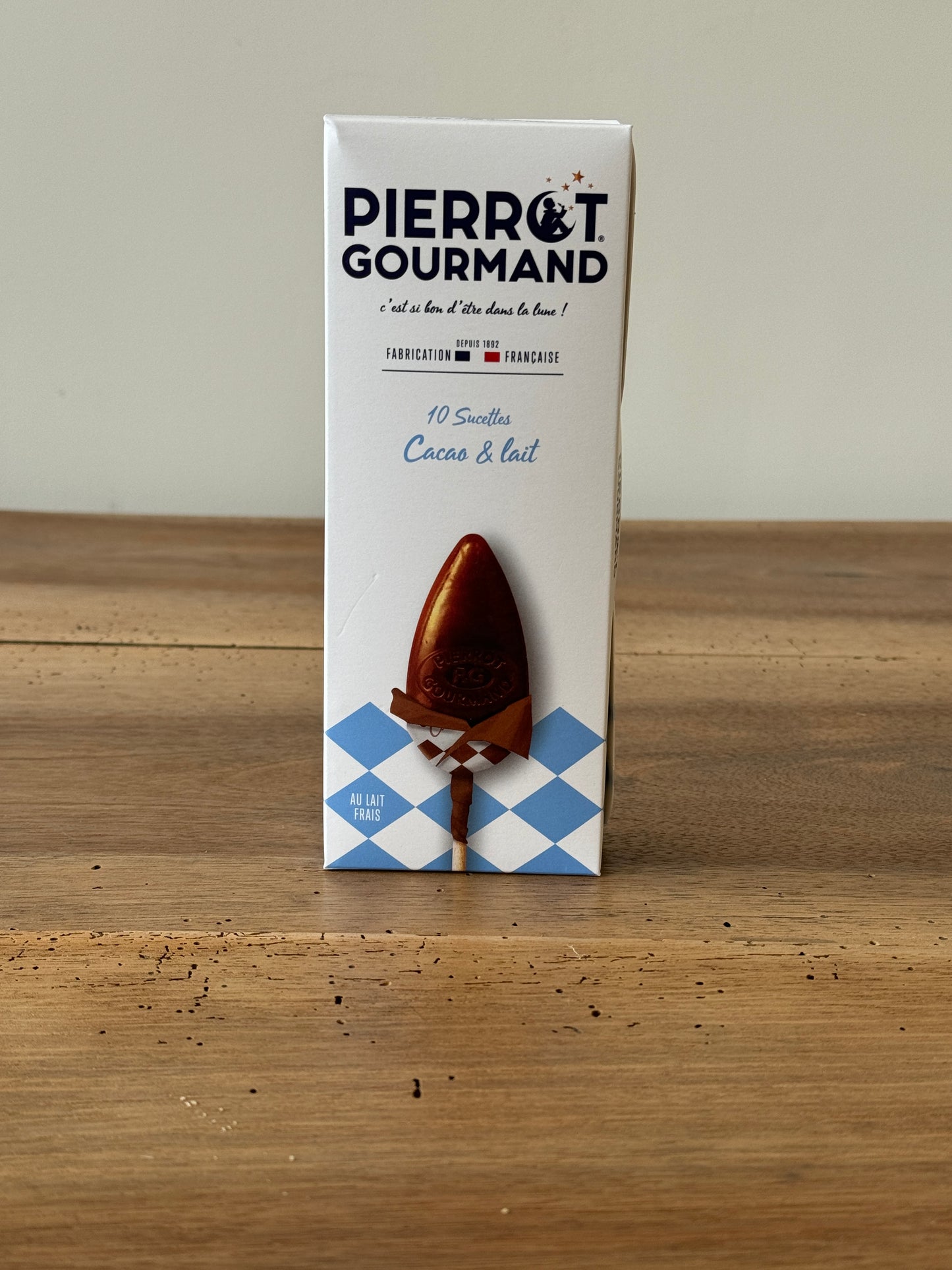 Pierrot Gourmand - Étui 10 sucettes Cacao & lait