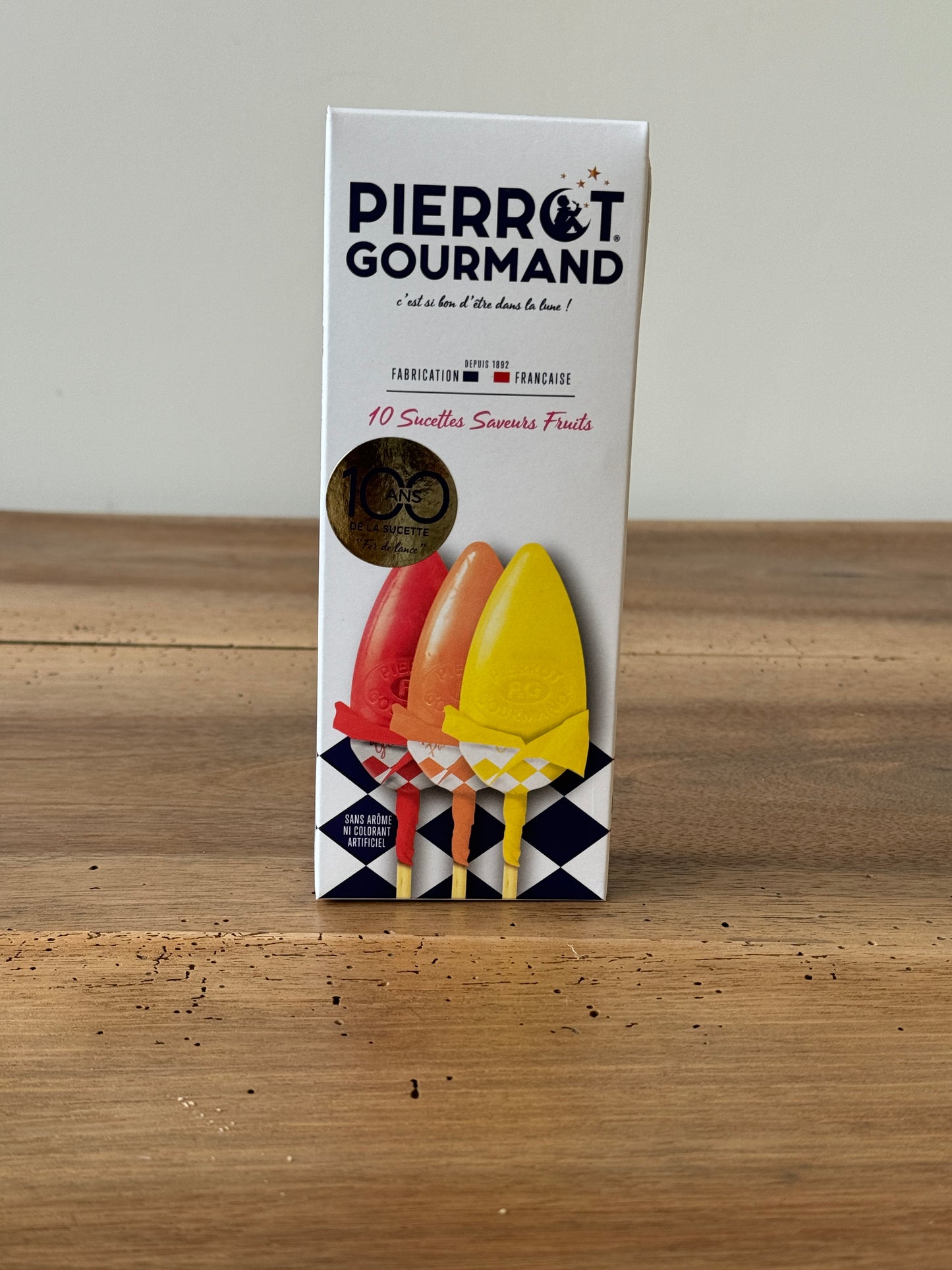 Pierrot Gourmand - Etui 10 sucettes saveur Fruits