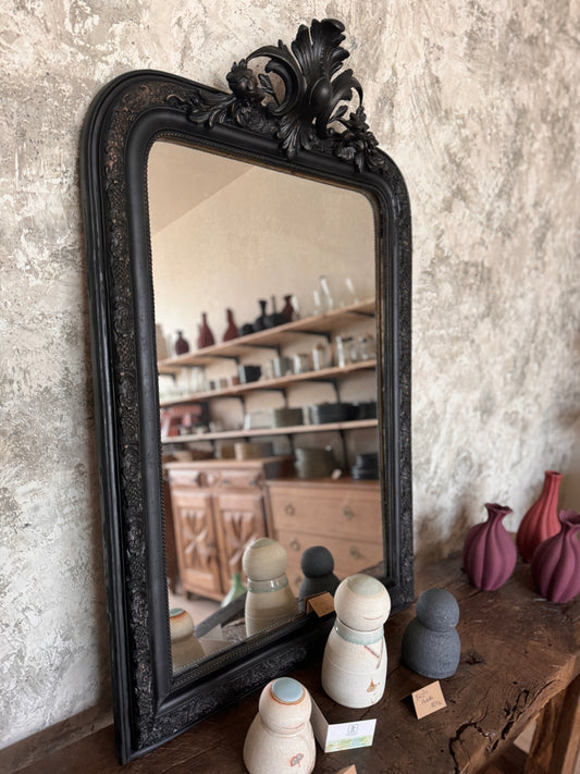 Miroir ancien noir