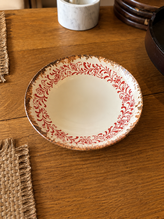 Assiette creuse en porcelaine rouge 21cm PALAZZO