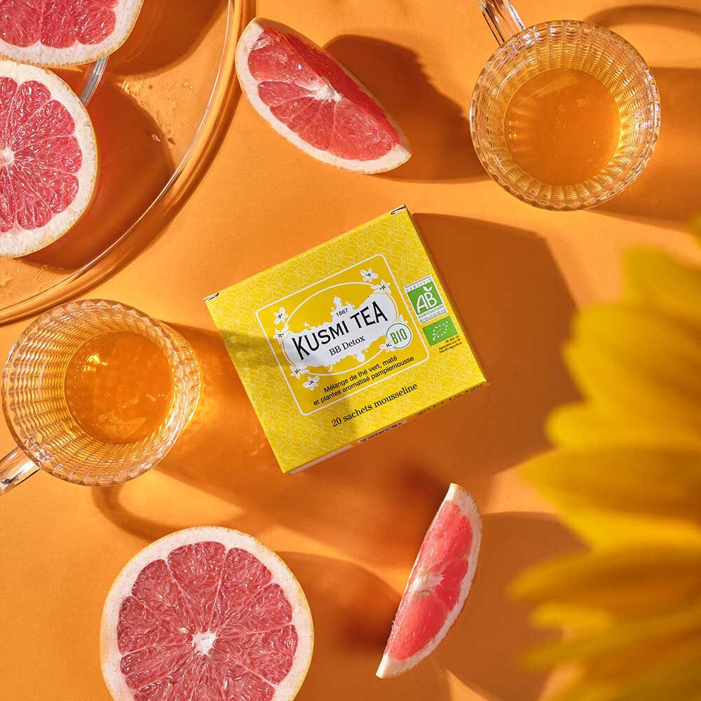 BB Detox Thé vert bio, maté bio, pamplemousse - 20 Sachets - Kusmi Tea