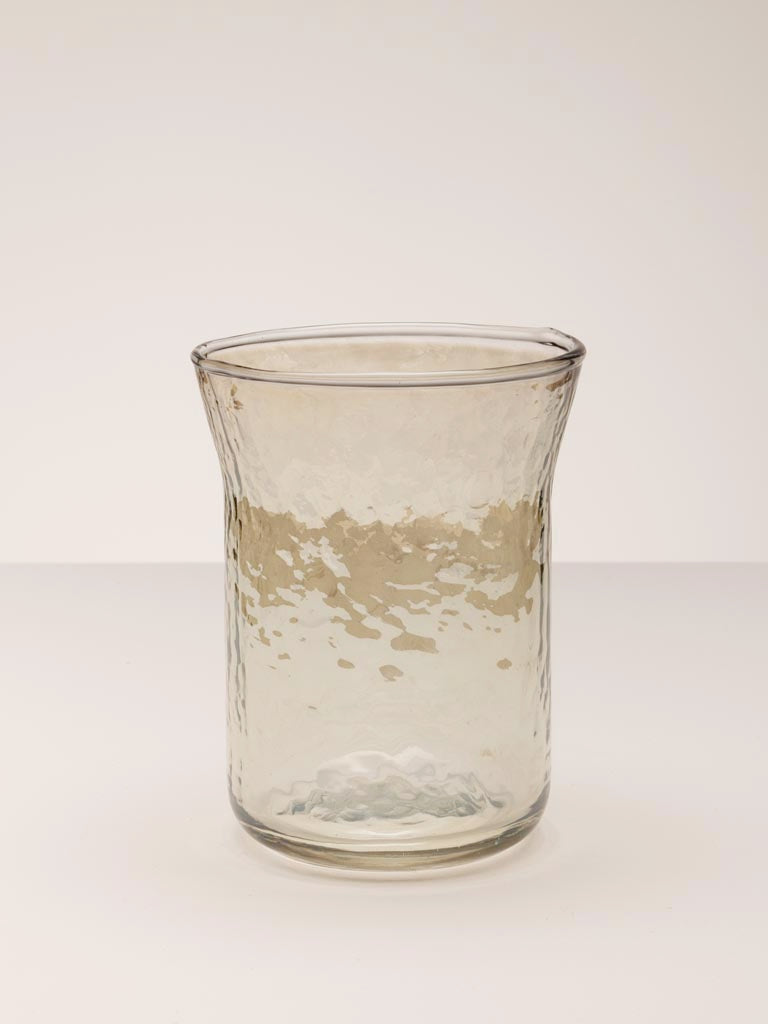 Verre martelé évasé Rivage