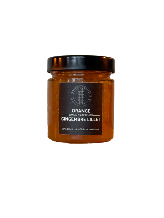 Confiture Orange gingembre Lillet - 250g